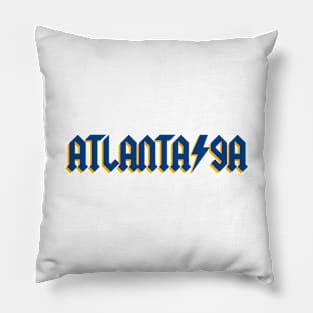 em lightning lettering Pillow