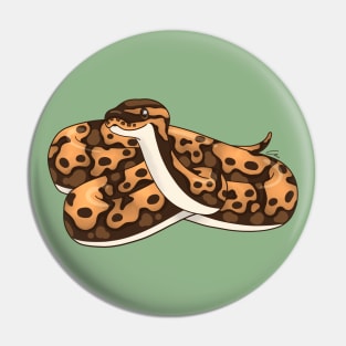 Normal Ball Python Digital Illustration Pin