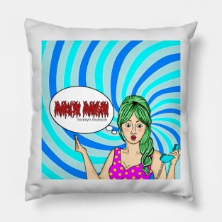 metal band vintage Pillow