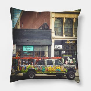 SoHo Street Graffiti Truck Manhattan New York City Pillow