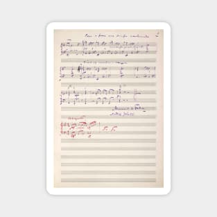 Falla | Original handwritten score of Manuel de Falla 2 Magnet