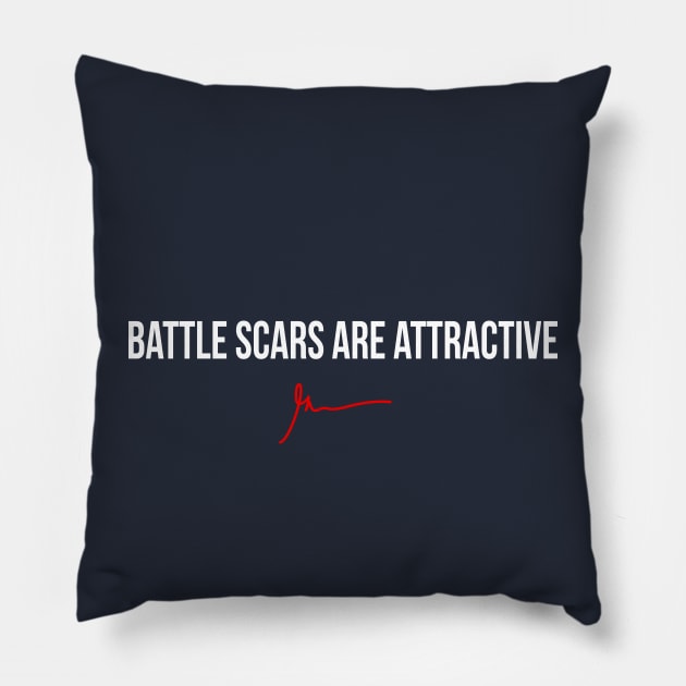 Battle Scars Are Attractive | Garyvee Pillow by GaryVeeApparel