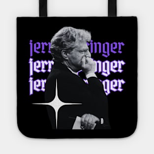 Jerry springer x 70s retro Tote