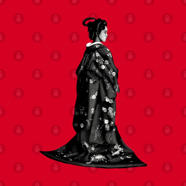 Geisha Silhouette by GrizzlyVisionStudio