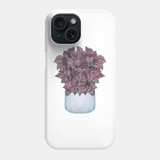 Purple Fittonia Plant Phone Case