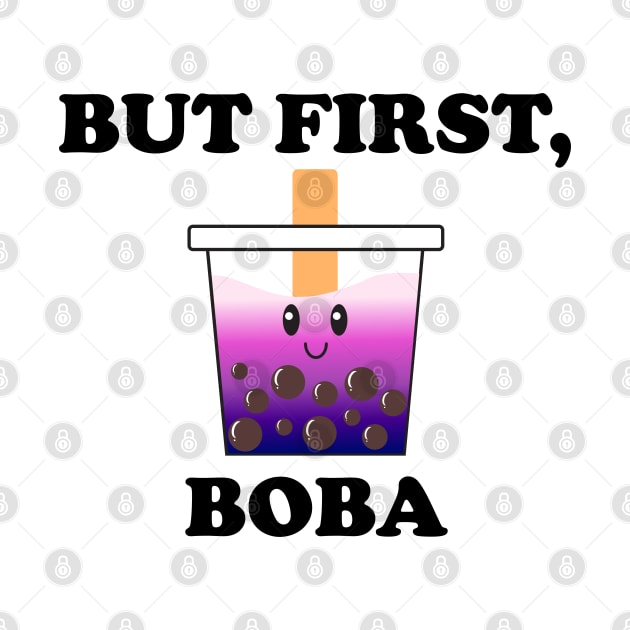 But First, Boba - Cute Galaxy Boba Bubble Tea by Kelly Gigi