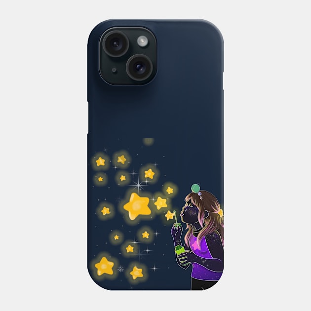Blowing Stars Phone Case by DanyeaT