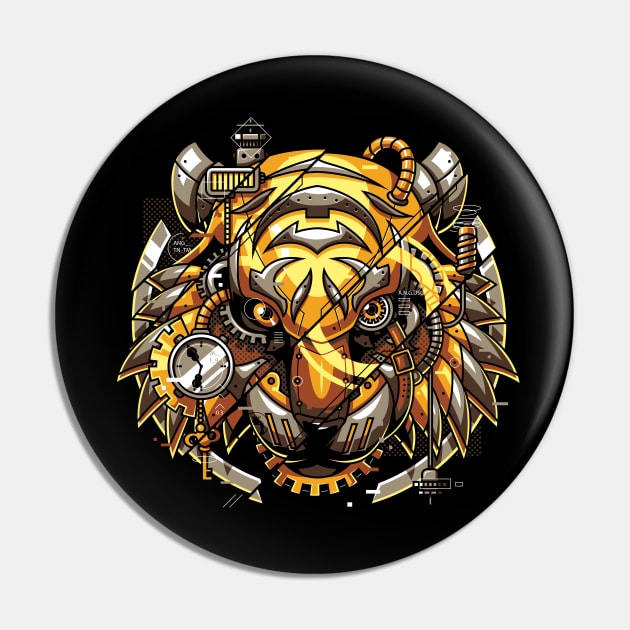 Digitalized Tiger Pin by anggatantama