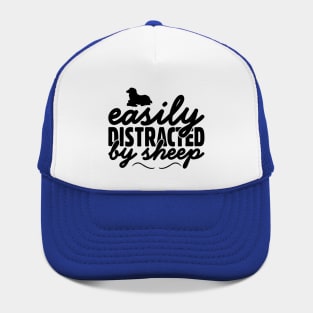 Easily Distracted by Sheep: Funny & Playful Design Hat
