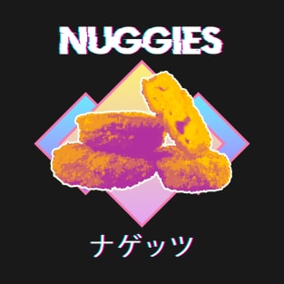 Vaporwave Nuggies Chicken Nuggets Japanese Kanji T-Shirt