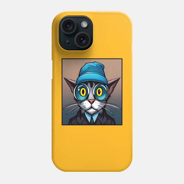 Cool Cat 2 Phone Case by WildChed ArtisTee