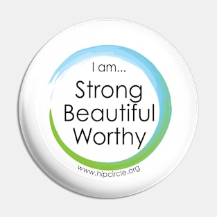 Hip Circle Strong Beautiful Worthy Centered URL Pin