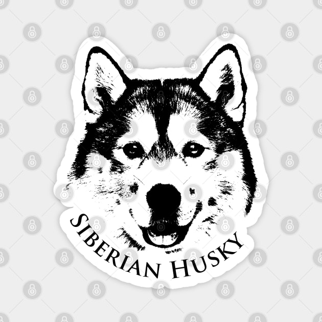 Siberian Husky Magnet by Nartissima