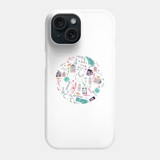 Medical Pattern | Doctor | Nurse | Watercolor Phone Case