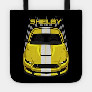 Ford Mustang Shelby GT350 2015 - 2020 - Yellow - White Stripes Tote