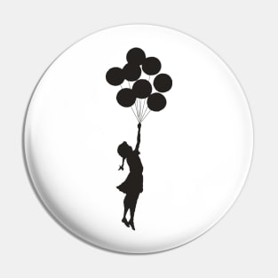 Banksy Balloon Pin