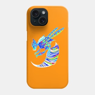 mayan bee the bonampak beast in ecopop pattern Phone Case