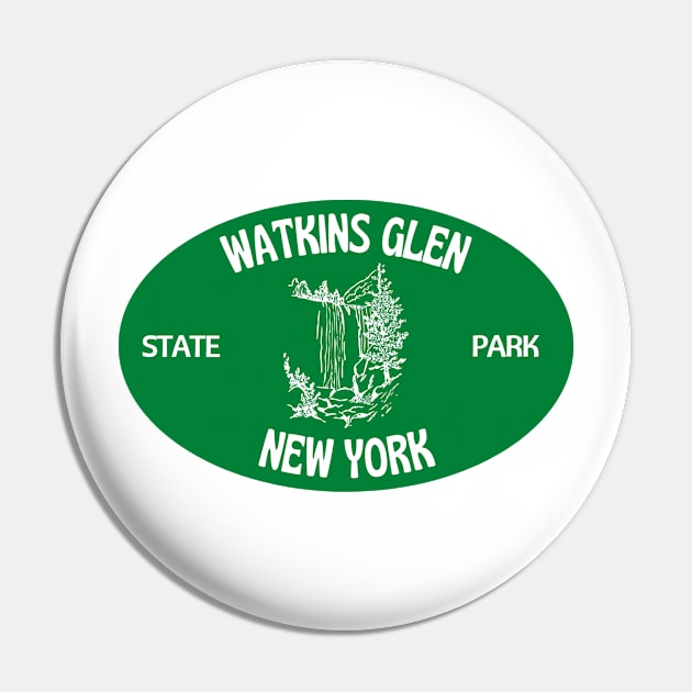 Watkins Glen Vintage Style Pin by zsonn