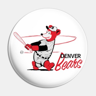 Classic Denver Bears Baseball Pin