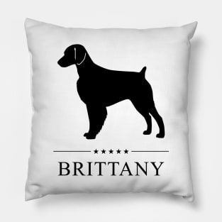 Brittany Black Silhouette Pillow