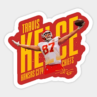 kelce chiefs jersey stars Sticker for Sale by jessicanoble