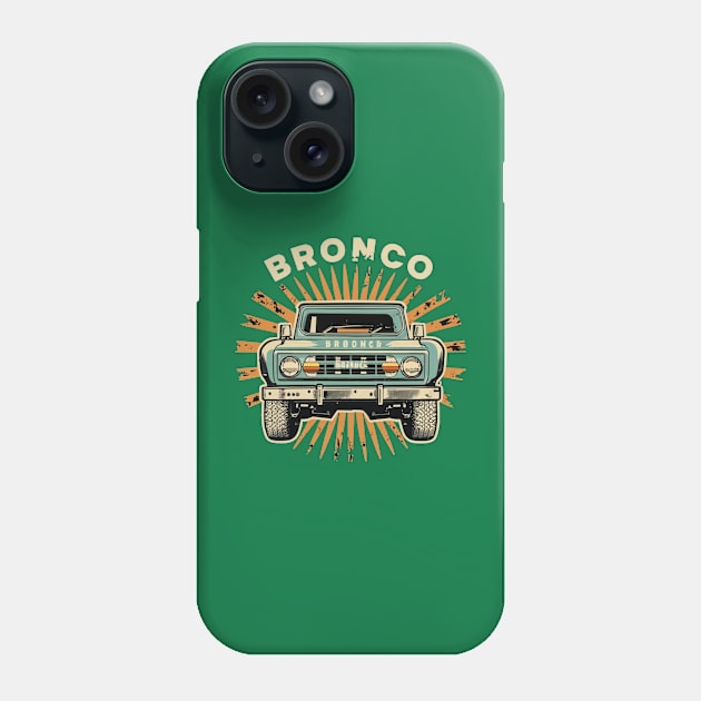 1966-1977 Bronco Grille Phone Case by Aldrvnd