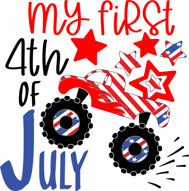 My first 4th of july..independence day gift for kids Kids T-Shirt by DODG99
