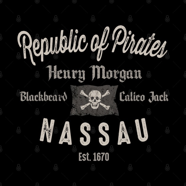 Republic Of Pirates Nassau Cool Vintage by Designkix