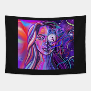 Woman on the Moon Tapestry