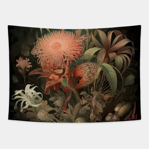 A.I. Gardens :: Sampling Masters :: Ernst Haeckel + Rembrandt Tapestry by marcelserrano