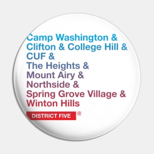 Cincinnati District 5 Pin