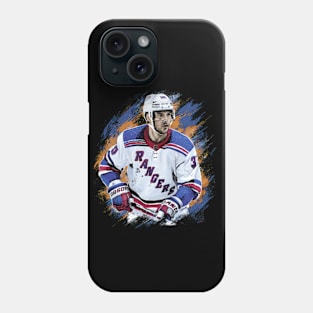 Impressionist painting of a New York Rangers player Phone Case