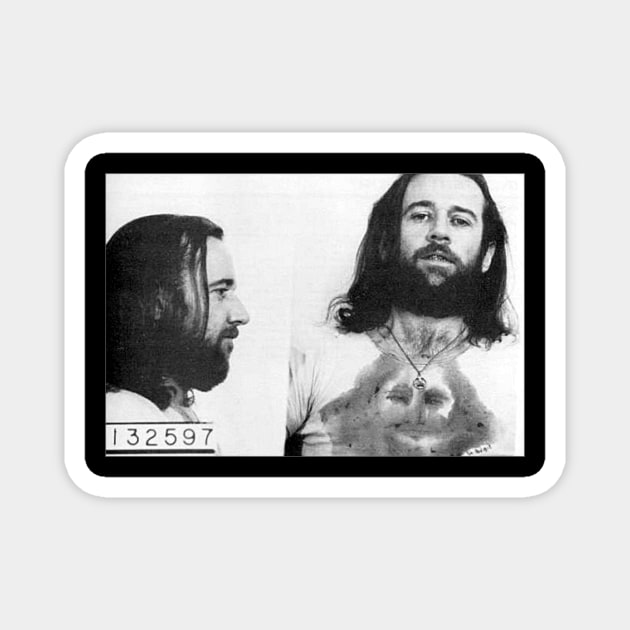 Carlin mug shot Magnet by Blackstone1