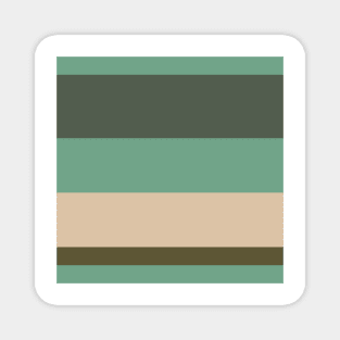 A lovely palette of Camo Green, Beige, Grey/Green, Oxley and Gunmetal stripes. Magnet