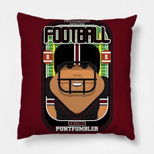 American Football Black and Maroon - Enzone Puntfumbler - Seba version Pillow