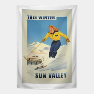 This winter Sun Valley Tapestry