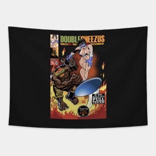 Double-Cheezus vs Barbi-Q Grillers T-Shirt Tapestry