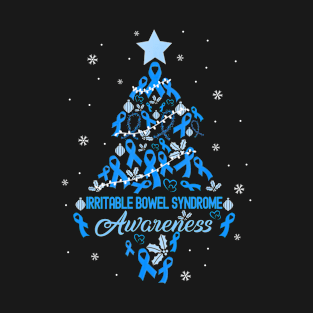 Christmas Tree Irritable Bowel Syndrome Awareness T-Shirt