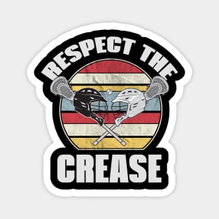 Respect The Crease Lacrosse Magnet