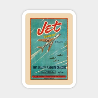 VINTAGE FIRECRACKER JET BOMBER Magnet