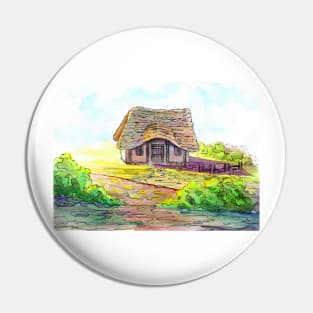 Anglo-Saxon Cozy Cottage Pin