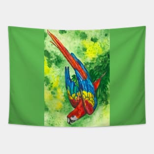 Scarlet Macaw Tapestry