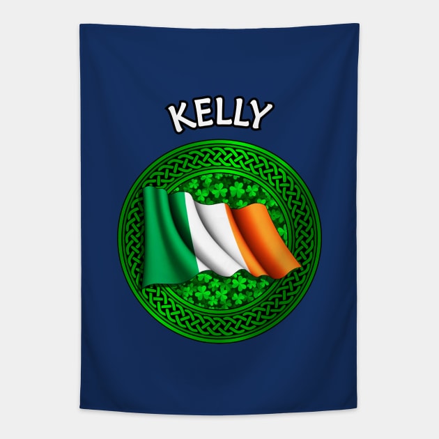Irish Flag Clover Celtic Knot - Kelly Tapestry by Taylor'd Designs