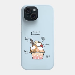 Corgi Ice cream Phone Case