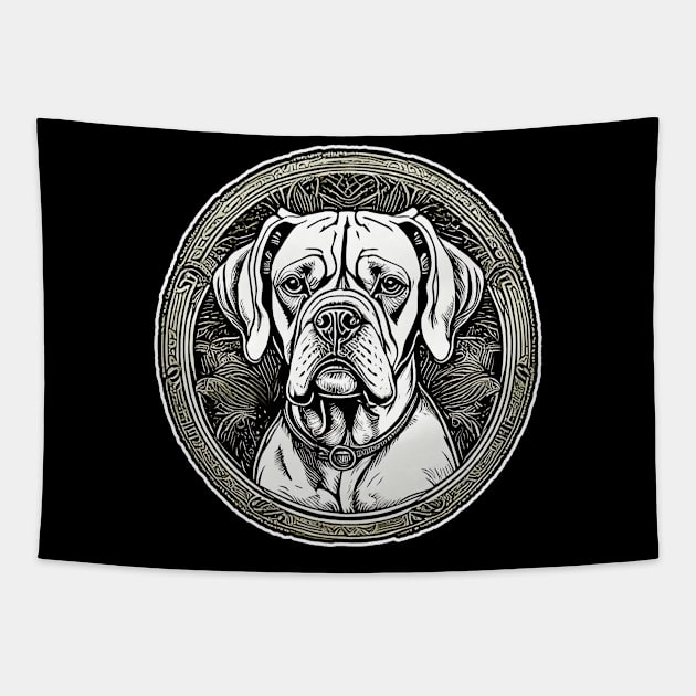 Boxer dog Tapestry by Kelimok