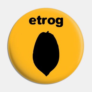 Ertog אֶתְרוֹג citron fruit Pin