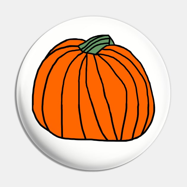 One Big Orange Pumpkin Pin by ellenhenryart