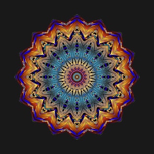 Mandala Geometry Fractal Sacred Yoga Art Mantra Good Vibe T-Shirt