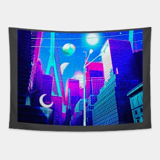 Midnight Town Tapestry