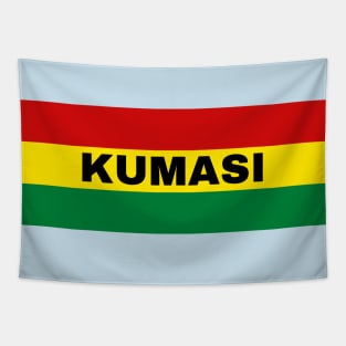 Kumasi City in Ghana Flag Colors Tapestry